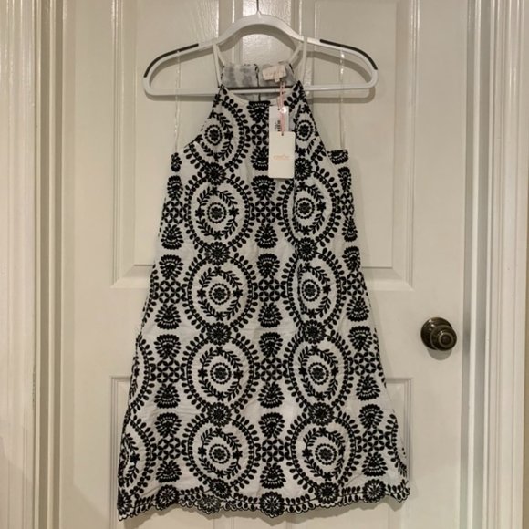 Entro Black and White Lace Sundress - Picture 1 of 1